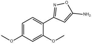 3-(2,4-DIMETHOXY-PHENYL)-ISOXAZOL-5-YLAMINE Structure
