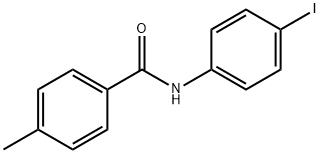 N-(4-ヨードフェニル)-4-メチルベンズアミド 化学構造式