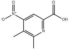 2-Pyridinecarboxylicacid,5,6-dimethyl-4-nitro-(9CI) Structure