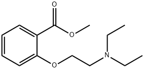 o-[2-(ジエチルアミノ)エトキシ]安息香酸メチル 化学構造式