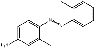 3-メチル-4-[(2-メチルフェニル)アゾ]アニリン 化学構造式