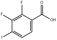 2,3-二氟-4-碘苯甲酸, 501433-05-2, 结构式