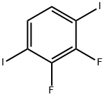 2,3-ジフルオロ-1,4-ジヨードベンゼン 化学構造式
