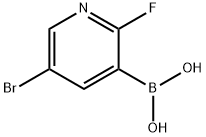 5-溴-2-氟吡啶-3-硼酸,501435-91-2,结构式