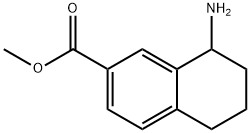 8-アミノ-5,6,7,8-テトラヒドロナフタレン-2-カルボン酸メチル HCL 化学構造式