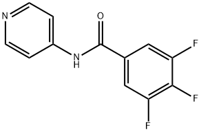 Benzamide, 3,4,5-trifluoro-N-4-pyridinyl- (9CI) 化学構造式