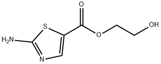 5-Thiazolecarboxylicacid,2-amino-,2-hydroxyethylester(9CI) Struktur