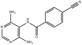 Benzamide, 4-cyano-N-(4,6-diamino-5-pyrimidinyl)- (9CI) Structure