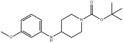 TERT-BUTYL 4-(3-METHOXYPHENYLAMINO)PIPERIDINE-1-CARBOXYLATE Structure