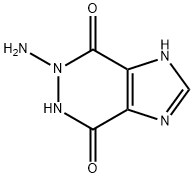 1H-Imidazo[4,5-d]pyridazine-4,7-dione,  5-amino-5,6-dihydro-  (9CI) Structure