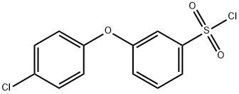 4-Chloro-3'-(chlorosulphonyl)diphenyl ether 结构式