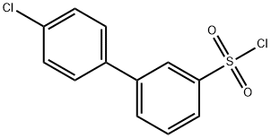 3-(4-chlorophenyl)benzenesulfonyl chloride Struktur
