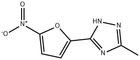 3-Methyl-5-(5-nitro-2-furanyl)-1H-1,2,4-triazole Struktur