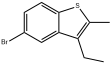 5-BROMO-3-ETHYL-2-METHYL-1-BENZOTHIOPHENE Structure