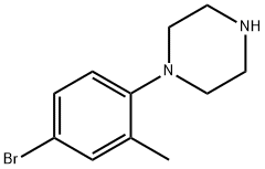 1-(2-甲基-4-溴苯基)哌嗪, 501903-60-2, 结构式