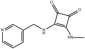3-Cyclobutene-1,2-dione, 3-(methylamino)-4-[(3-pyridinylmethyl)amino]- (9CI) Struktur