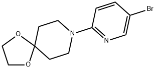 8-(5-bromo-pyridin-2-yl)-1,4-dioxa-8-aza-spiro[4.5]decane Structure