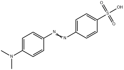 4'-ジメチルアミノアゾベンゼン-4-スルホン酸 化学構造式