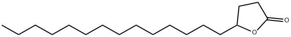 4-ヒドロキシオクタデカン酸γ-ラクトン 化学構造式