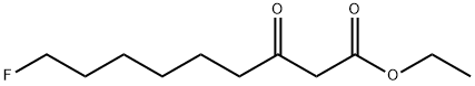 9-フルオロ-3-オキソノナン酸エチル 化学構造式