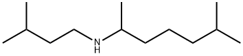 6-メチル-N-(3-メチルブチル)-2-ヘプタンアミン 化学構造式