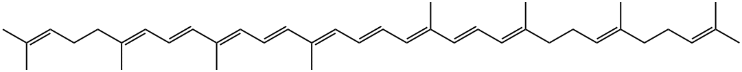 7,8-ジヒドロ-ψ,ψ-カロテン 化学構造式