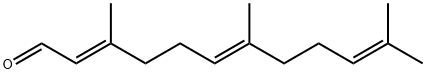 (2E,6E)-3,7,11-trimethyldodeca-2,6,10-trienal Struktur