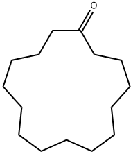 シクロペンタデカノン 化学構造式
