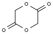 1,4-ジオキサン-2,5-ジオン 化学構造式