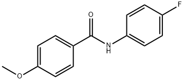 N-(4-fluorophenyl)-4-methoxybenzamide Struktur
