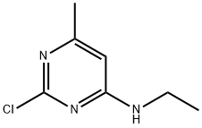 2-氯-N-乙基-6-甲基-4-嘧啶胺 结构式