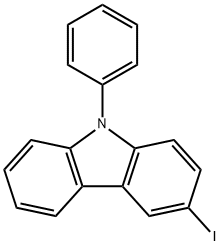 3-碘-9苯基咔唑,502161-03-7,结构式