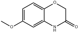 6-メトキシ-2H-1,4-ベンゾキサジン-3(4H)-オン 化学構造式