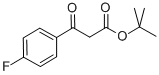 BETA-OXO-4-FLUORO-BENZENEPROPANOIC ACID 1,1-DIMETHYLETHYL ESTER Struktur