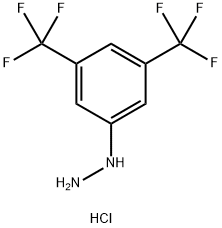 3,5-二三氟甲基苯肼盐酸盐 结构式
