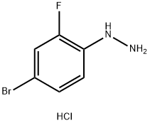 (5-BROMO-2-FLUORO-PHENYL)-HYDRAZINE HYDROCHLORIDE Struktur