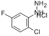 2-CHLORO-5-FLUOROPHENYLHYDRAZINE HYDROCHLORIDE 化学構造式