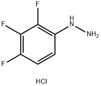 2,3,4-TRIFLUOROPHENYLHYDAZINE HYDROCHLORIDE 化学構造式