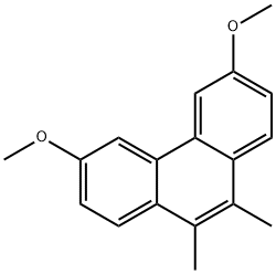 3,6-ジメトキシ-9,10-ジメチルフェナントレン 化学構造式