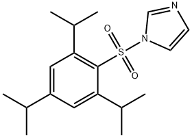 1-(2,4,6-三异丙基苯基磺酰)咪唑, 50257-40-4, 结构式