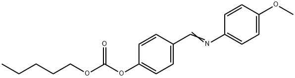 [4-[(4-methoxyphenyl)iminomethyl]phenyl] pentyl carbonate 结构式