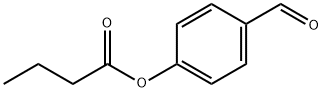 ブタン酸4-ホルミルフェニル 化学構造式