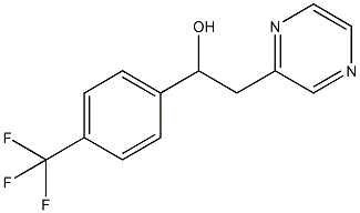 2-PYRAZIN-2-YL-1-(4-TRIFLUOROMETHYLPHENYL)ETHANOL
 Struktur