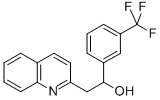 2-キノリン-2-イル-1-(3-トリフルオロメチルフェニル)エタノール 化学構造式