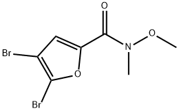 4,5-二溴-N-甲氧基-N-甲基-2-呋喃甲酰胺 结构式