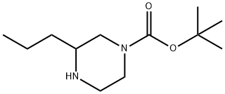 1-BOC-3-丙基哌嗪, 502649-27-6, 结构式