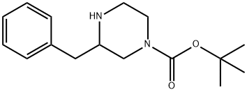 N-1-Boc-3-苄基哌嗪 结构式