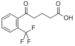 5-オキソ-5-(2-トリフルオロメチルフェニル)吉草酸 化学構造式