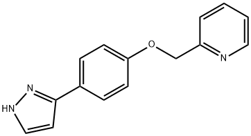 2-((4-(1H-Pyrazol-5-yl)phenoxy)methyl)pyridine Struktur