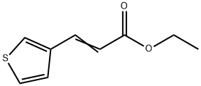 (E)-3-(噻吩-3-基)丙烯酸乙酯 结构式